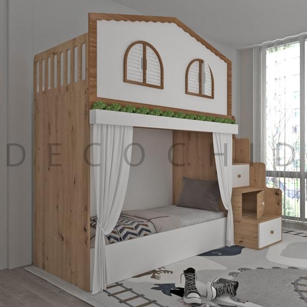 تخت خواب دو طبقه دکوچید مدل D.1094 - تصویر 2