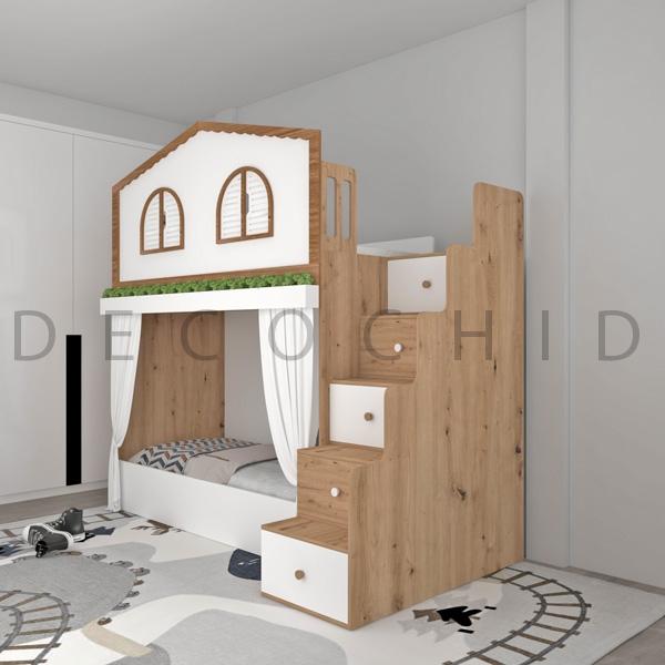 تخت خواب دو طبقه دکوچید مدل D.1094 - تصویر 3