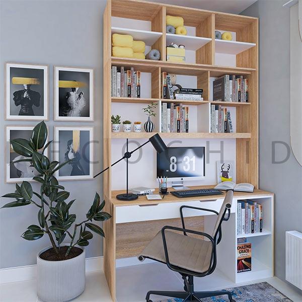 میز تحریر کتابخانه دار دکوچید مدل D.4057 - تصویر 2