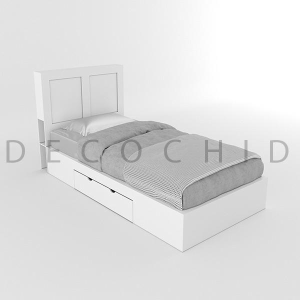 تخت خواب یک نفره دکوچید مدل D.1019 - تصویر 3