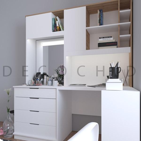 میز تحریر کتابخانه دار دکوچید مدل D.4023 - تصویر 2