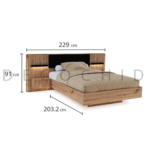 تخت خواب دکوچید مدل رستا یک و نیم نفره عرض 120 - تصویر 3