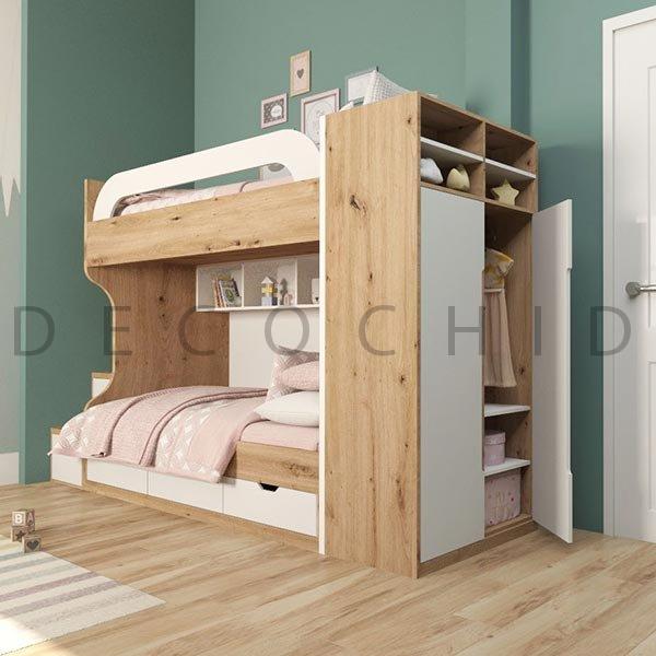 تخت خواب دو طبقه دکوچید مدل D.1004 - تصویر 2