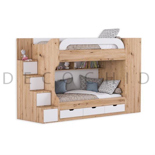 تخت خواب دو طبقه دکوچید مدل D.1004 - تصویر 3