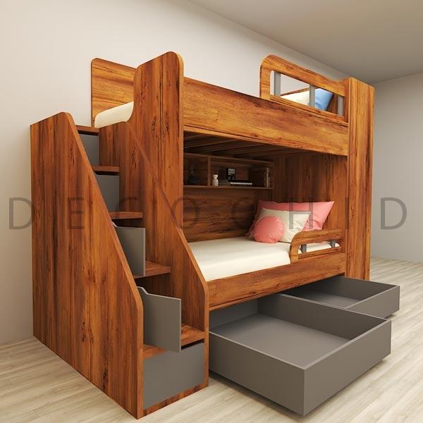 تخت خواب دو طبقه دکوچید مدل D.1124 - تصویر 5