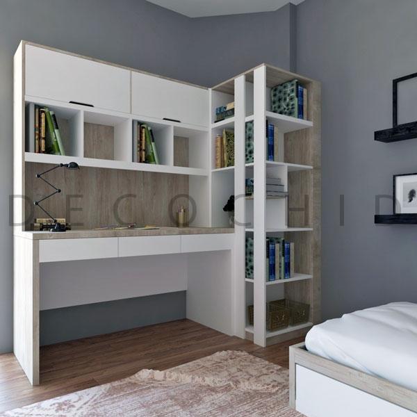 میز تحریر دکوچید مدل D.4025 کتابخانه دار