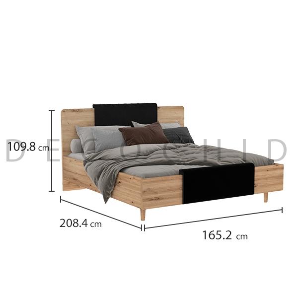 تخت خواب دو نفره دکوچید مدل نلا عرض 160 - تصویر 10