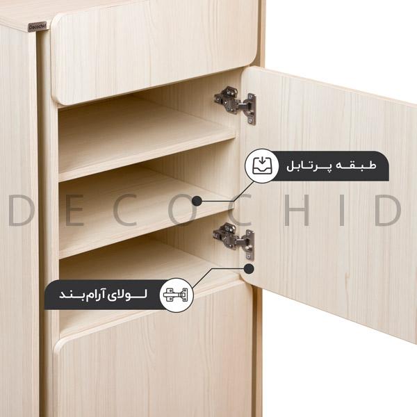 جاکفشی دکوچید مدل راسا دو درب یک کشو - تصویر 5