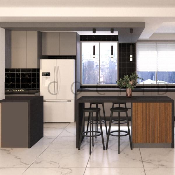 کابینت آشپزخانه دکوچید مدل D.3021 - تصویر 5