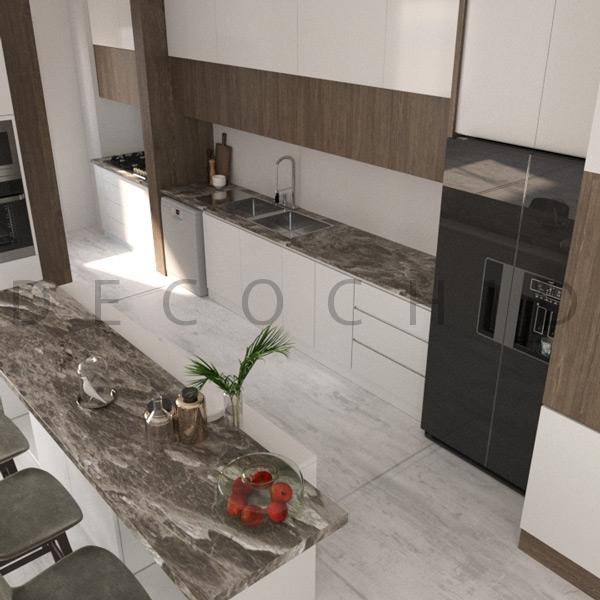 کابینت آشپزخانه دکوچید مدل D.3009 - تصویر 2