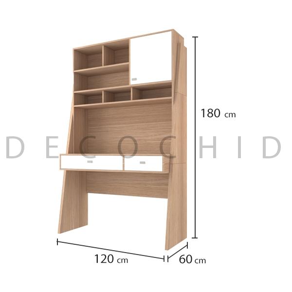 میز تحریر و کتابخانه دکوچید مدل شباهنگ - تصویر 3