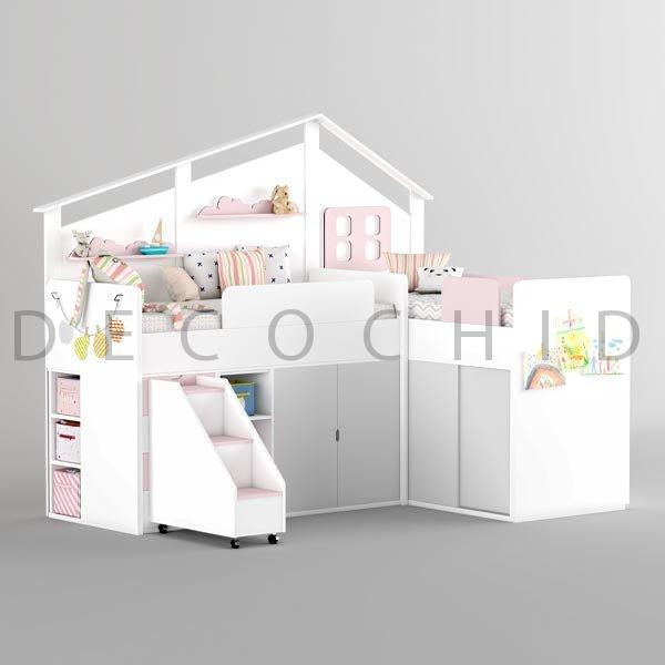 تخت خواب دو طبقه دکوچید مدل D.1002 - تصویر 2