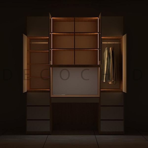 میز تحریر دکوچید مدل D.4036 کتابخانه دار - تصویر 3