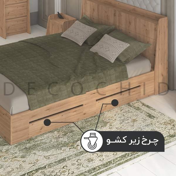 تخت خواب دکوچید مدل آکو دو نفره عرض 160 - تصویر 10