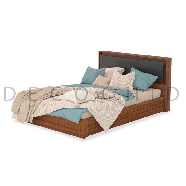 تخت خواب دو نفره دکوچید مدل دیانا کشودار عرض 140 - تصویر 3