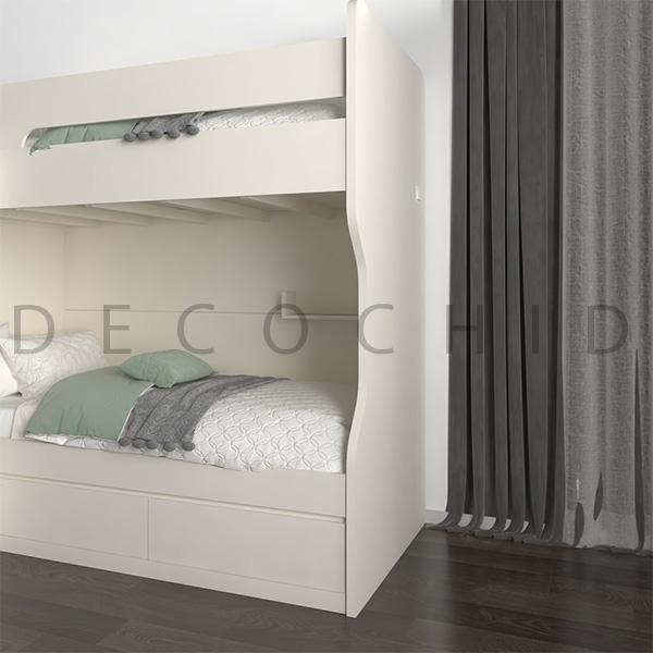 تخت خواب دو طبقه دکوچید مدل D.1147 - تصویر 2