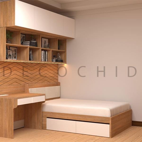 تخت خواب یک نفره دکوچید مدل D.1183 - تصویر 2