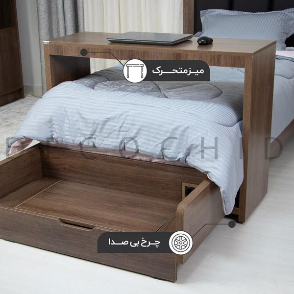 تخت خواب یک نفره دکوچید مدل آدینا - تصویر 6