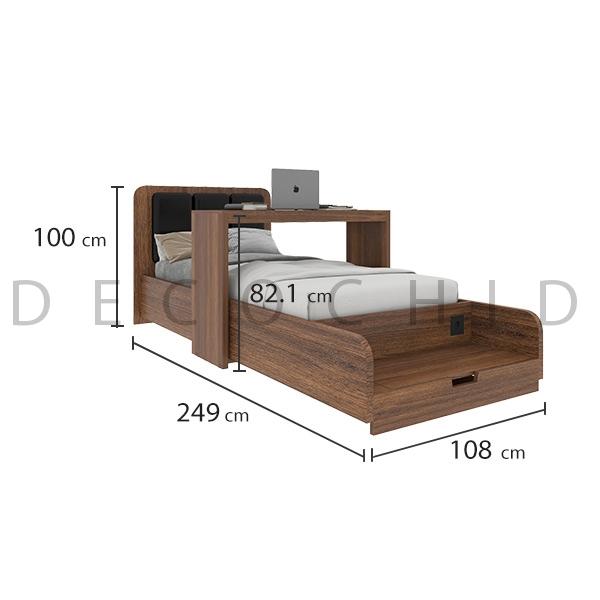 تخت خواب یک نفره دکوچید مدل آدینا - تصویر 7
