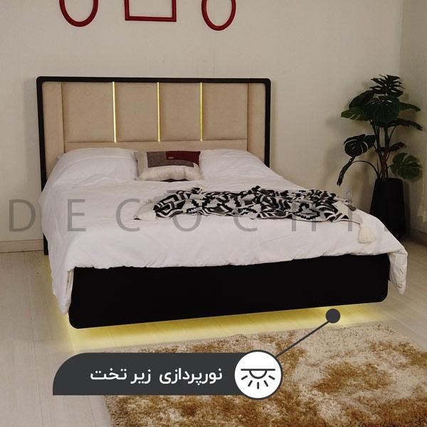 تخت خواب دکوچید مدل بنیتا عرض 160 - تصویر 6