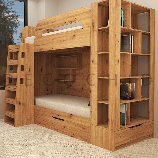 تخت خواب دو طبقه دکوچید مدل D.1095 - تصویر 2