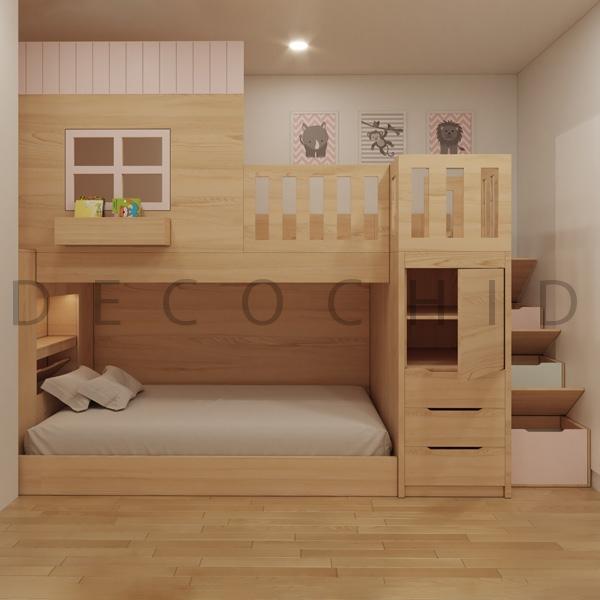 تخت خواب دو طبقه دکوچید مدل D.1119 - تصویر 2