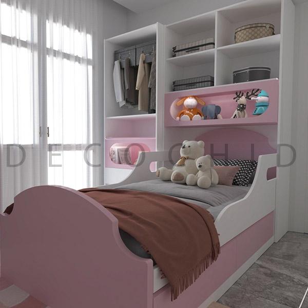 تخت خواب یک نفره دکوچید مدل D.1154 - تصویر 2