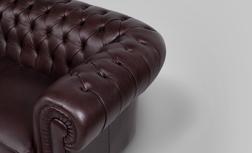 مبل راحتی هارمونی مدل NA 036 2S D23 چرم طبیعی - تصویر 4