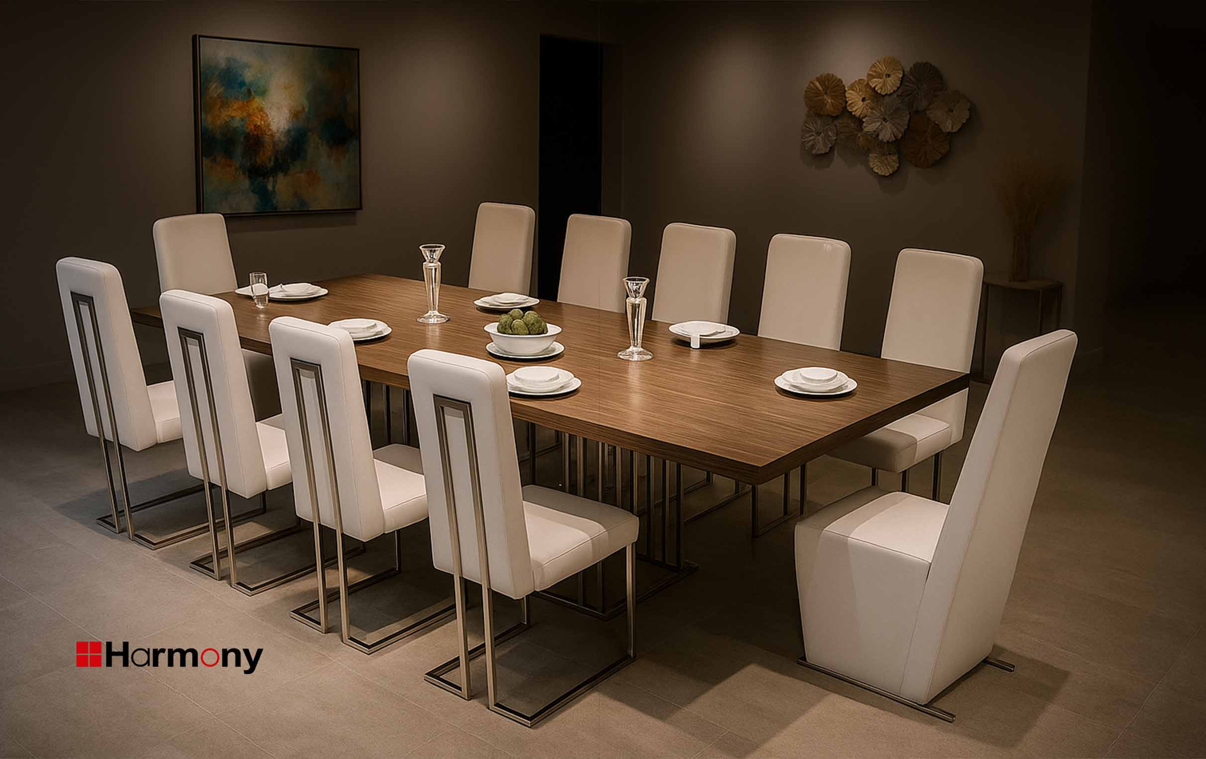 میز غذاخوری هارمونی مدل قشقایی T22 Ebony - تصویر 2