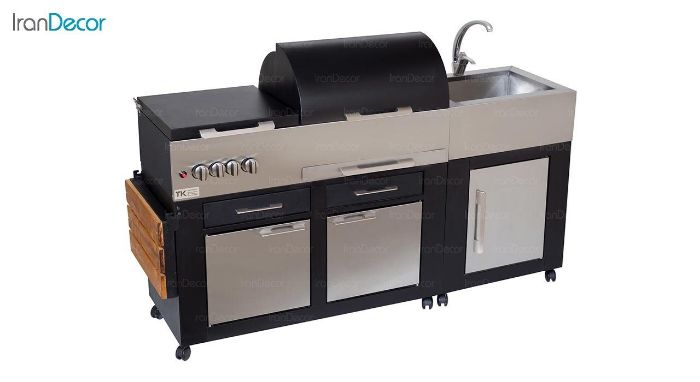 باربیکیو گازی مدل CC113 نمای استیل - تصویر 2