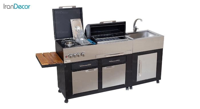 باربیکیو گازی مدل CC113 نمای استیل