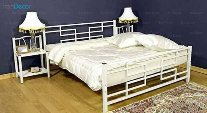 تخت خواب دو نفره دورمی مدل Md413 فلزی - تصویر 2