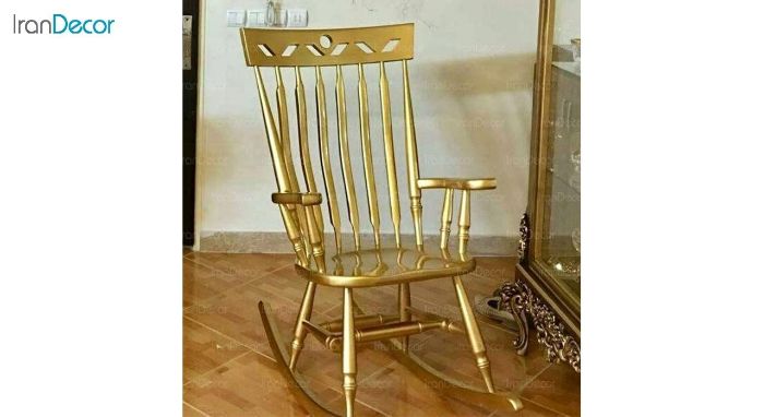 صندلی راک چوبی آمازون مدل تاج لوزی - تصویر 6