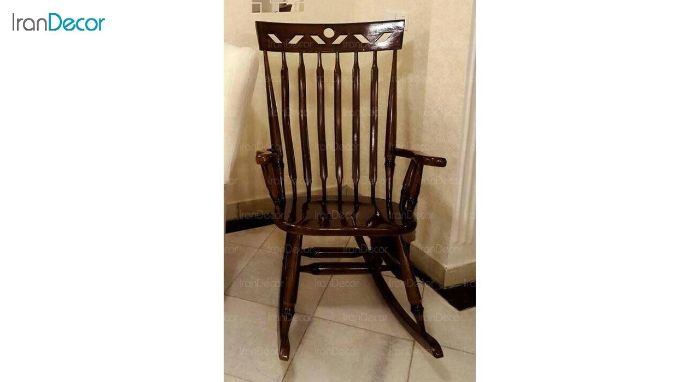 صندلی راک چوبی آمازون مدل تاج لوزی - تصویر 9