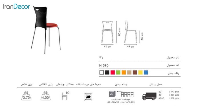 صندلی آشپزخانه صنایع نظری - تصویر 2
