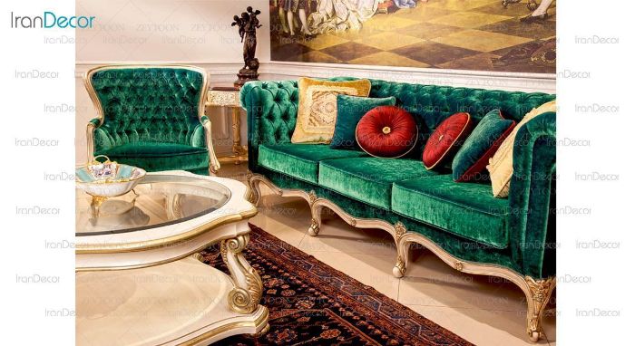مبل کلاسیک مبلمان زیتون مدل چستر - تصویر 2