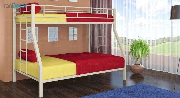 تخت خواب دو طبقه دورمی مدل sd414 فلزی - تصویر 3