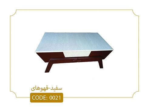 میز جلو مبلی و عسلی نگین چوب مدل 0021 - تصویر 2