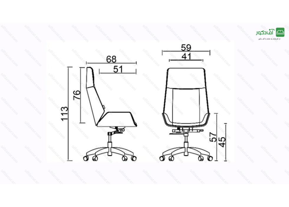 صندلی مدیریتی مدل M37 - تصویر 2