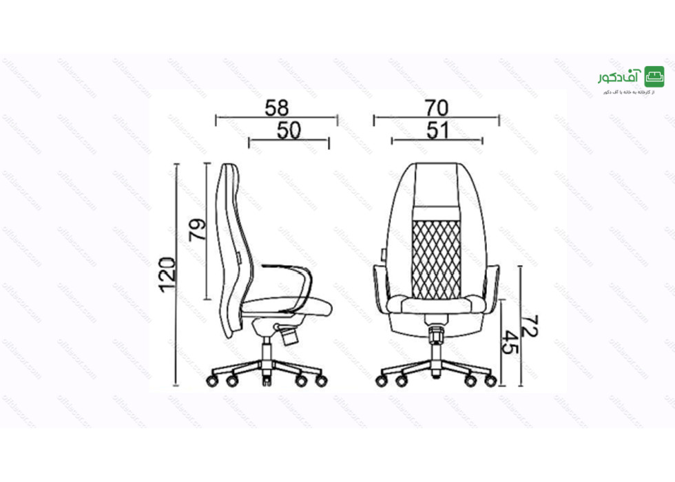 صندلی مدیریتی مدل M36 - تصویر 2
