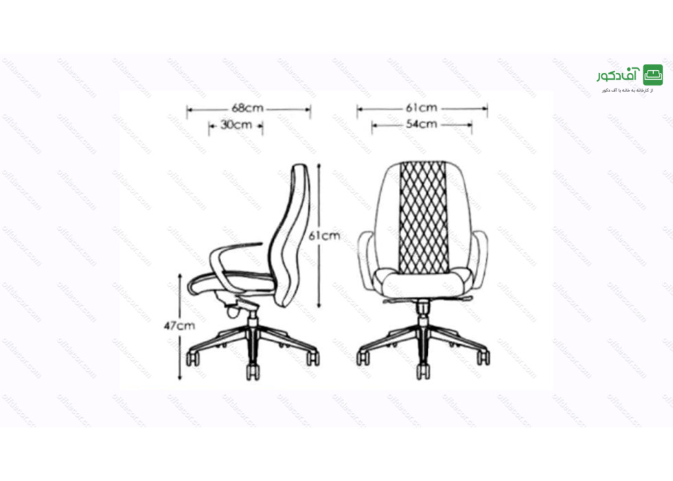 صندلی کارشناسی مدل R02 - تصویر 4