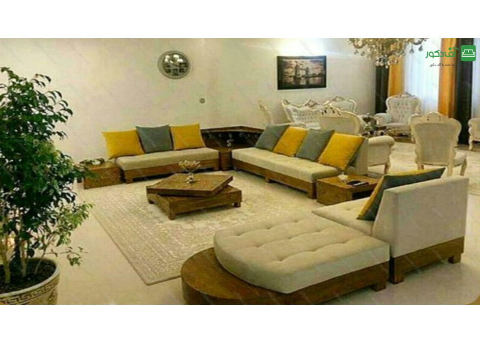 مبل ال مدل ربکا چوبی - تصویر 14