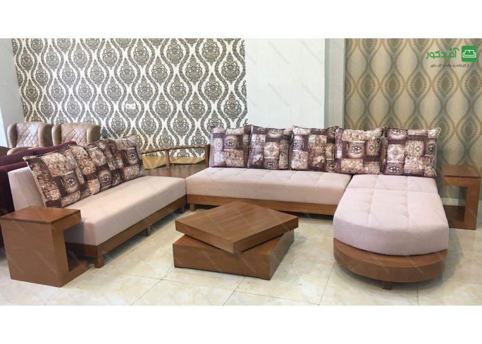 مبل ال مدل ربکا چوبی - تصویر 5