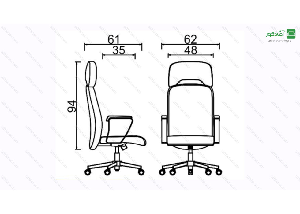 صندلی مدیریتی مدل M40 - تصویر 4