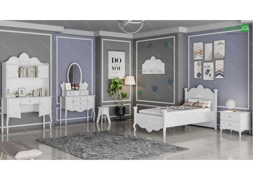 تخت خواب یک نفره مدل آسرین