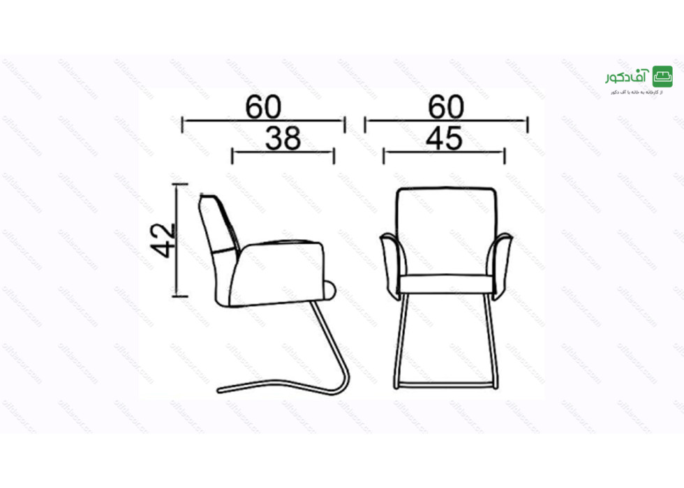 صندلی کنفرانسی مدل C28 - تصویر 3