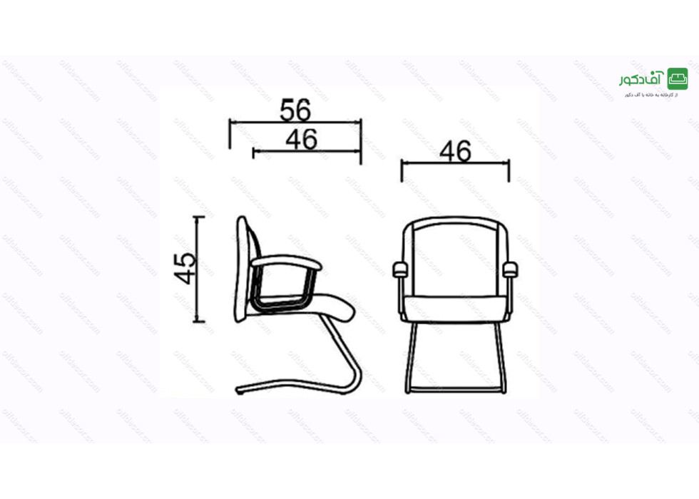 صندلی کنفرانسی مدل C24 - تصویر 3