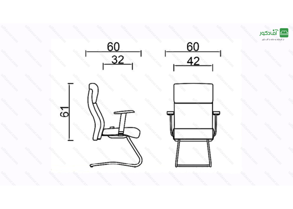 صندلی کنفرانسی مدل C25 - تصویر 3