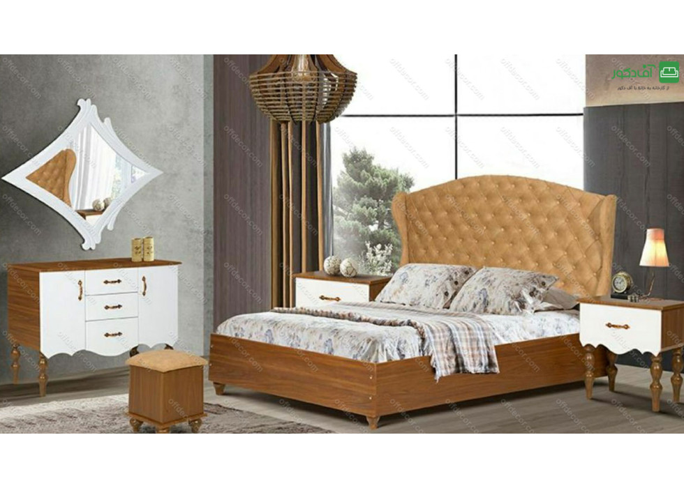 تخت خواب دو نفره مدل همتا