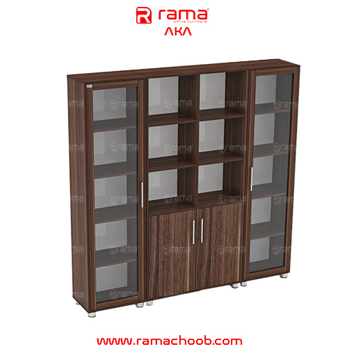 کتابخانه مدیریتی راما چوب مدل آکا - تصویر 2